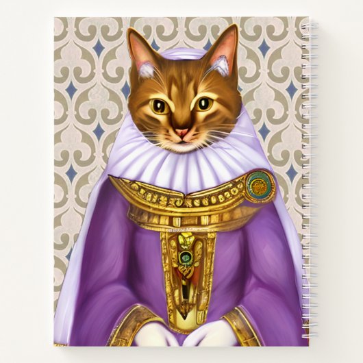 Medieval Cat Maiden Journal Notizblock (Rückseite)