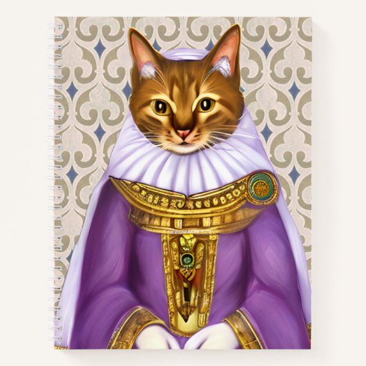 Medieval Cat Maiden Journal Notizblock (Vorderseite)