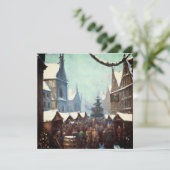 Medieval Christmas Market Karte (Stehend Vorderseite)