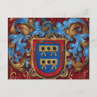 Medieval Coat of Arms Postkarte