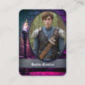 Medieval Coscard Cosplay Trading Cards | QR Code Visitenkarte (Vorderseite)