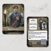 Medieval Coscard Cosplay Trading Cards | QR Code Visitenkarte (Vorne/Hinten)