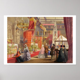 Medieval Court, designed by Pugin, Plattform 40 fr Poster