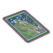 MEDIEVAL DRAGON HEAD PORTRAIT, WHIMSICAL FANTASY MAGNET (Rechte Seite)