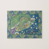 MEDIEVAL DRAGON HEAD PORTRAIT, WHIMSICAL FANTASY PUZZLE (Horizontal)