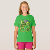 Medieval Dragon Sap Green T-Shirt (Vorne ganz)