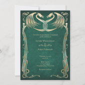 Medieval Dragon Wedding Einladung (Vorderseite)