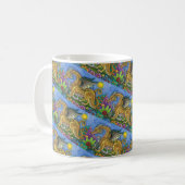 MEDIEVAL DRAGON & YOUNG, FARBIG FOLGART GARDEN KAFFEETASSE (Vorderseite Links)