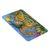 MEDIEVAL DRAGON & YOUNG, FARBIG FOLGART GARDEN MAGNET (Rechte Seite)