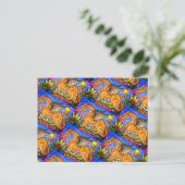 MEDIEVAL DRAGON & YOUNG, FARBIG FOLGART GARDEN POSTKARTE (Stehend Vorderseite)