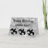 Medieval Fleur de Lis Karte (Vorderseite)