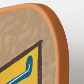 Medieval Floral Illuminated Letter J Monogram Pickleball Schläger (Linke Seite)