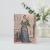 Medieval French Costume Under Charles VI  Postkarte (Stehend Vorderseite)