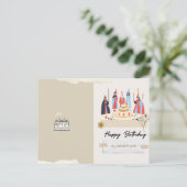 Médiéval Geburtstagskarte Postkarte (Stehend Vorderseite)