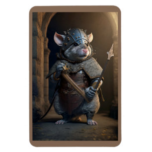 Medieval Gladiator Rat Magnet