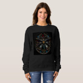 Medieval Gothic Cathedral Window Sweatshirt (Vorne ganz)