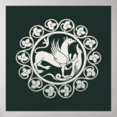  Medieval Griffin Combat Medallion Poster (Vorne)