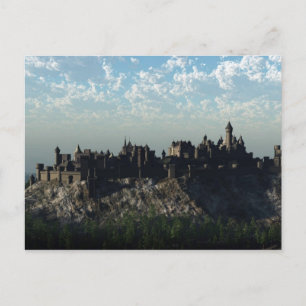 Medieval Hilltop Castle Postkarte