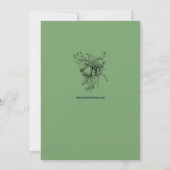 Medieval Illuminated Manuscript Vine Foliage Style Einladung (Rückseite)