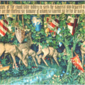 Medieval King Arthur William Morris Aufkleber (Vorderseite)