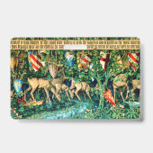Medieval King Arthur William Morris Ausweis (Rückseite)