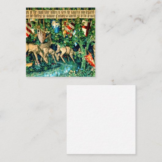 Medieval King Arthur William Morris Begleitkarte (Vorne/Hinten)