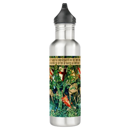 Medieval King Arthur William Morris Edelstahlflasche (Rechts)