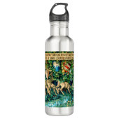 Medieval King Arthur William Morris Edelstahlflasche (Vorderseite)