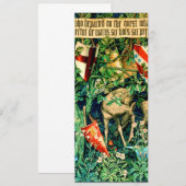 Medieval King Arthur William Morris Einladung (Vorne/Hinten)