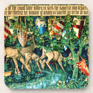 Medieval King Arthur William Morris Getränkeuntersetzer