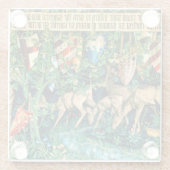 Medieval King Arthur William Morris Glasuntersetzer (Rückseite)