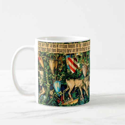 Medieval King Arthur William Morris Kaffeetasse (Links)