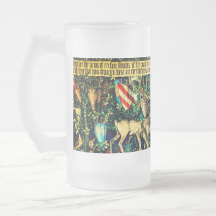 Medieval King Arthur William Morris Mattglas Bierglas