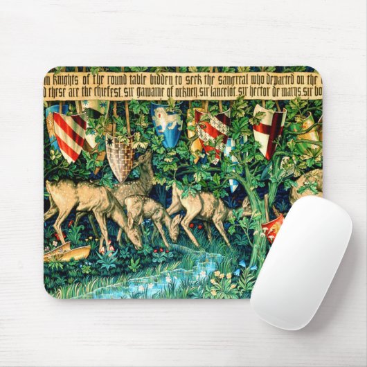 Medieval King Arthur William Morris Mousepad (Mit Mouse)