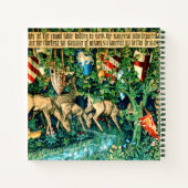 Medieval King Arthur William Morris Notizblock (Rückseite)