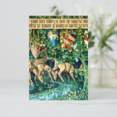 Medieval King Arthur William Morris RSVP Karte (Stehend Vorderseite)