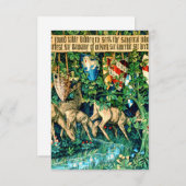 Medieval King Arthur William Morris RSVP Karte (Vorne/Hinten)