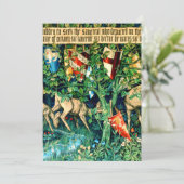 Medieval King Arthur William Morris Save The Date (Stehend Vorderseite)