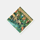 Medieval King Arthur William Morris Serviette (Ecke)