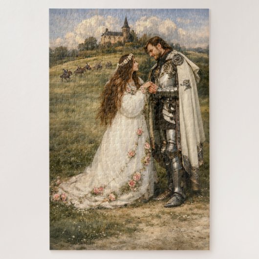 Medieval Knight, Castle & Princess Puzzle (Vertikal)