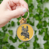 Medieval Knight Round Fantasy Key Chain Schlüsselanhänger (Hand)
