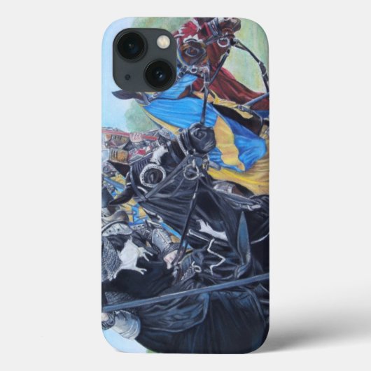 Medieval Knights Jousting Horses Art Case-Mate iPhone Hülle (Rückseite)