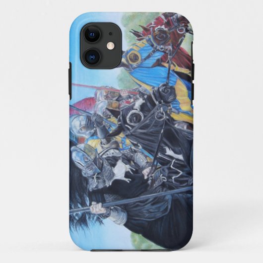 Medieval Knights Jousting Horses Art Case-Mate iPhone Hülle (Rückseite)