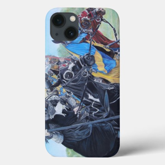 Medieval Knights Jousting Horses Art Case-Mate iPhone Hülle (Rückseite)