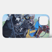 Medieval Knights Jousting Horses Art Case-Mate iPhone Hülle (Rückseite (Horizontal))