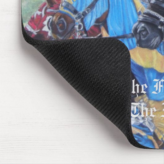 Medieval Knights Jousting Horses Art Mousepad (Ecke)