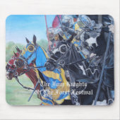 Medieval Knights Jousting Horses Art Mousepad (Vorne)