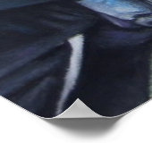 Medieval Knights Jousting Horses Art Poster (Ecke)