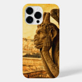 Medieval Le Stryge Gargoyle at Notre Dame, Paris iPhone Hülle (Rückseite)