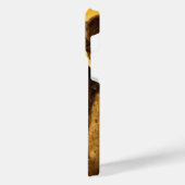 Medieval Le Stryge Gargoyle at Notre Dame, Paris iPhone Hülle (Linke Seite)